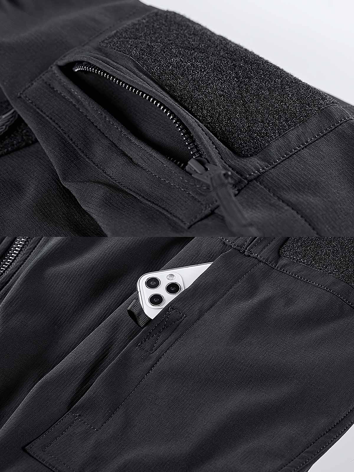 製品画像: 死神パラトルーパー タクティカルジャケットの全体画像、タクティカルスタイルと取り外し可能なワッペンが特徴
詳細画像: 取り外し可能な面ファスナー付きワッペンと死神タクティカルパッチのディテール、耐摩耗性に優れた90%ナイロン素材