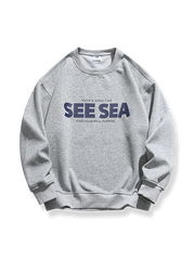 「SEE SEA」プリントスウェット