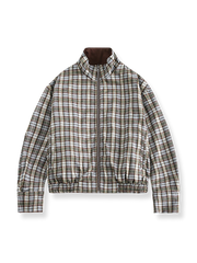 リバーシブル チェック柄ジャケット