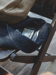 袖チェックコンビ 15oz赤耳ローデニムジャケット