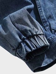 フード ポケット付きデニムスウェット