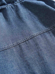 フード ポケット付きデニムスウェット
