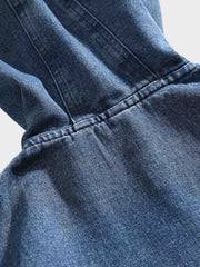 フード ポケット付きデニムスウェット