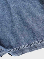 フード ポケット付きデニムスウェット