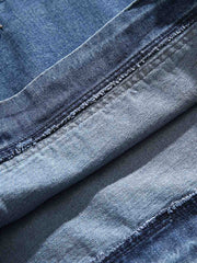 フード ポケット付きデニムスウェット