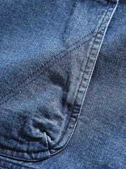 フード ポケット付きデニムスウェット