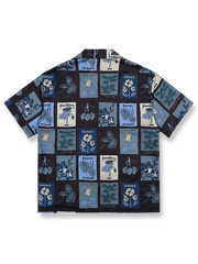 フローラルプリントハワイアンシャツの正面画像