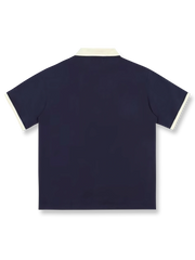 配色半袖ヴィンテージポロシャツ正面図