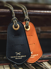 ネックストラップ レザーメガネホルダー