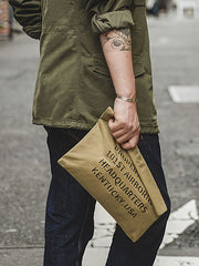 ミリタリー 磁石キャンバス ハンドバッグ