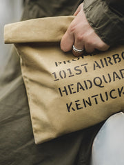 ミリタリー 磁石キャンバス ハンドバッグ