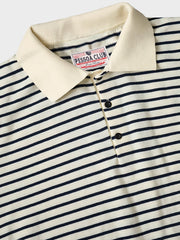 黒白ストライプ ポロシャツ