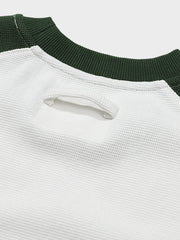 ワッフル生地 ドルマンスリーブ Tシャツ