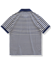 Sea-striped ストライプ ポロシャツ