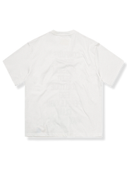 スローガンプリント 白色 半袖Tシャツ