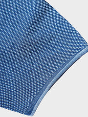 藍染 ニットネック Tシャツ