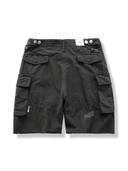 ウォッシュ加工スプラッター ショートパンツ