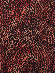 ヒョウ柄 キューバカラー アロハシャツ