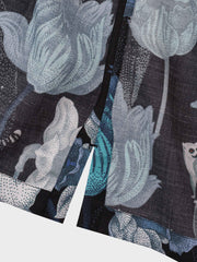 テンセル 黒色 キューバシャツ