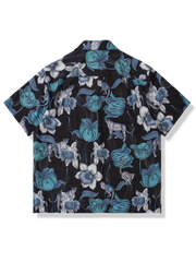 テンセル 黒色 キューバシャツ