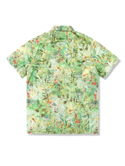 葉っぱ キューバカラー アロハシャツ