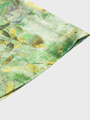 葉っぱ キューバカラー アロハシャツ