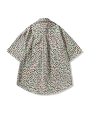 花柄 コットン キューバシャツ