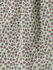 花柄 コットン キューバシャツ