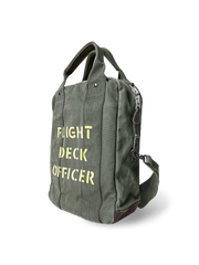 「FLIGHT DECK OFFICER」印字 グリーンバッグ