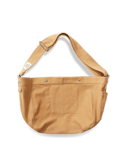 英字 キャンバス ショルダーバッグ