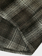 先染め ポケット チェック柄 半袖シャツ