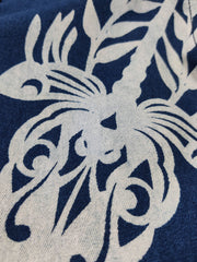 藍染め トンボ抜染 キューバカラーシャツ