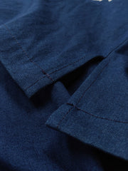 藍染め トンボ抜染 キューバカラーシャツ