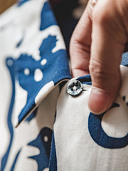 トーテムネイティブアート柄 アロハシャツ