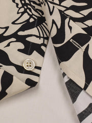 トラ柄 キューバカラーの半袖シャツ