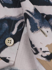 墨絵魚柄 アロハシャツ