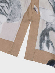 墨絵魚柄 アロハシャツ