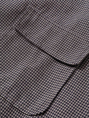 細ギンガム チェック 半袖シャツ