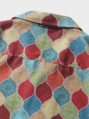 ボヘミアン民族調柄 アロハシャツ