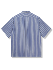 ジャガード ストライプ 半袖シャツ