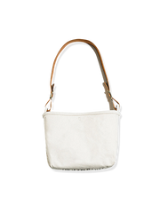 革 ストラップ 綿キャンバス 斜め掛けバッグ