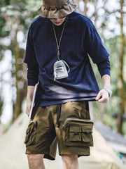 ミドル ウエスト ワーク ショートパンツ