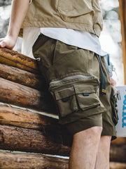 ミドル ウエスト ワーク ショートパンツ