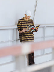 三色 ストライプ 半袖Tシャツ