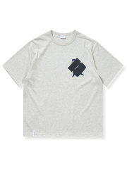 3色 小人柄 ポケット 半袖Tシャツ