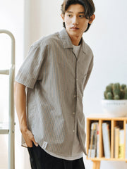 バブルガーゼストライプシャツ