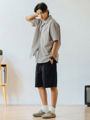 バブルガーゼストライプシャツ