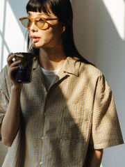 バブルガーゼストライプシャツ