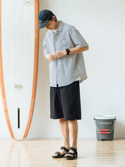 バブルガーゼストライプシャツ