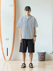 バブルガーゼストライプシャツ